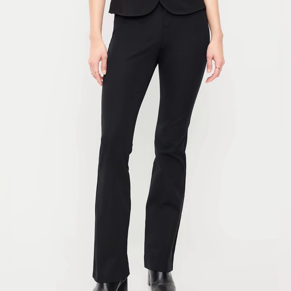 Old Navy High-Rise Black Boot-Cut Dress Pants